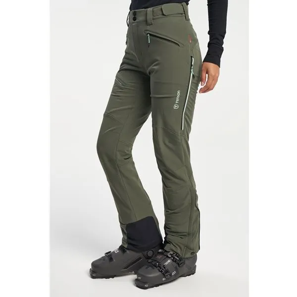 Tenson Tour Softshell P W, Dark khaki