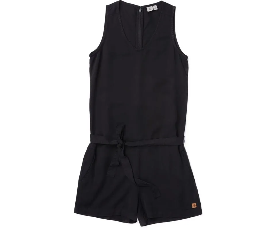 tentree Langford Romper Women, Meteorite black