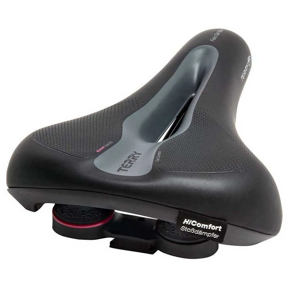 Terry Fisio Flex Gel Max Damesadel, Black, 138mm