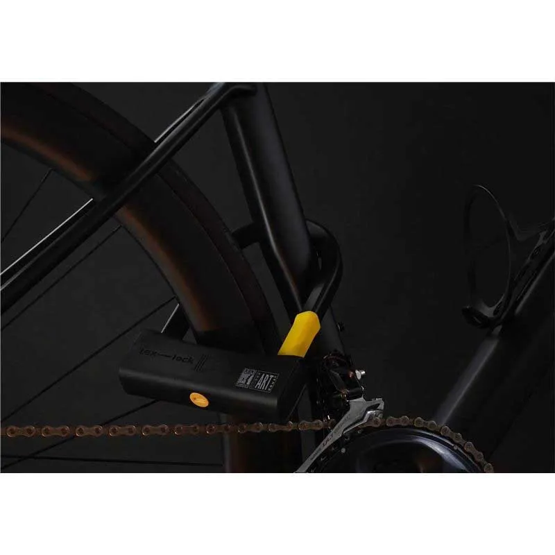 tex-lock D-lock U-lås, Black, 204 x 85mm