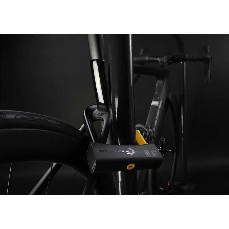 tex-lock D-lock U-lås, Black, 204 x 85mm
