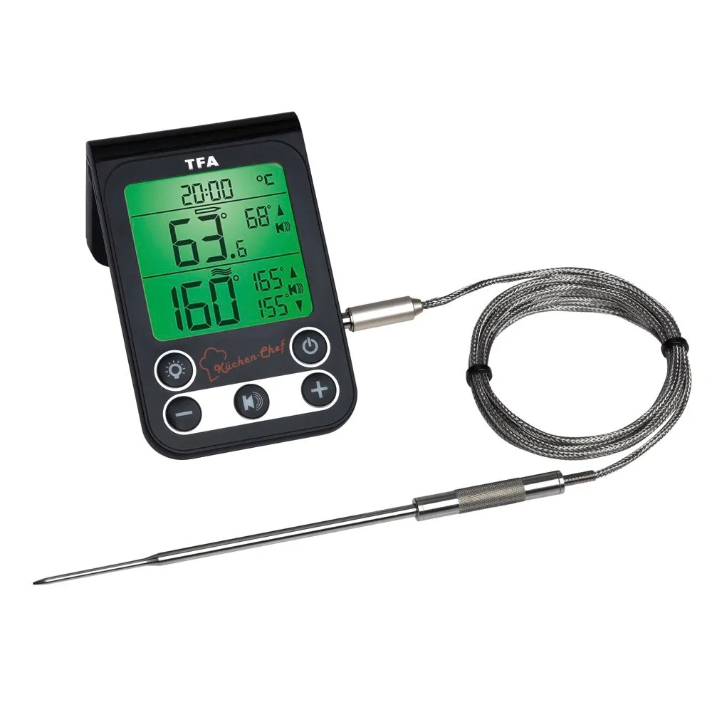 Tfa Dostmann 14.1512.01 Kitchen Chef Termometer, Black / silver, One Size Tfa Dostmann 14.1512.01 Kitchen Chef Termometer, Black / silver, One Size
