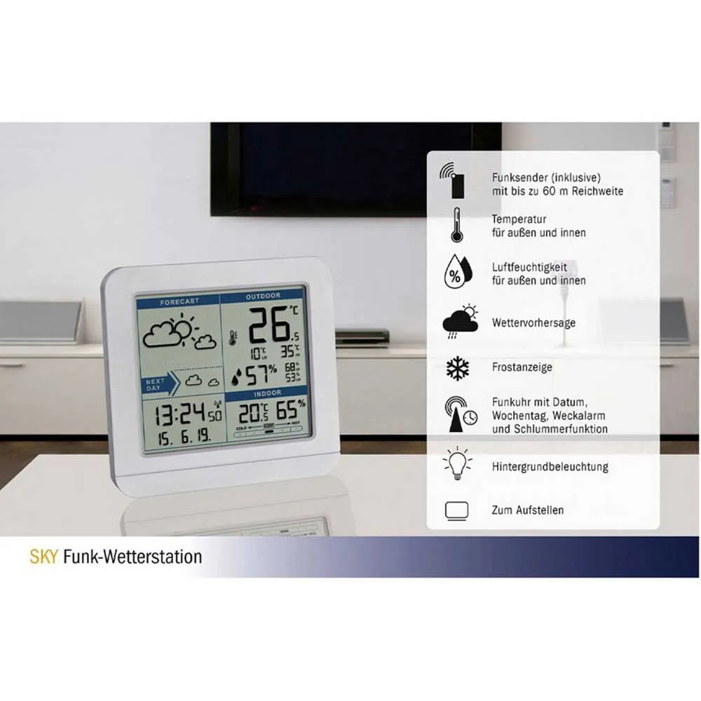 Tfa Dostmann 35.1152.02 Værstasjonsdisplay, White, One Size Tfa Dostmann 35.1152.02 Værstasjonsdisplay, White, One Size