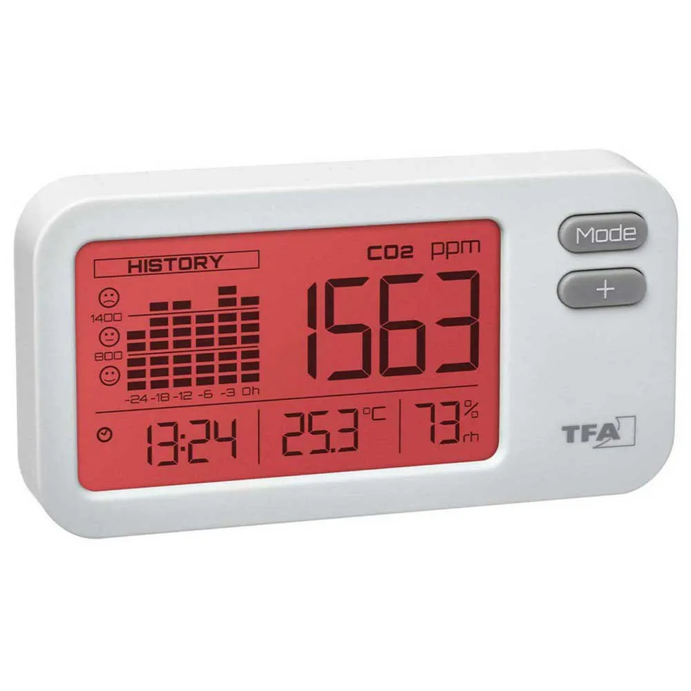 Tfa Dostmann Aircon2ntrol Coach Termometer Og Hygrometer, White, One Size Tfa Dostmann Aircon2ntrol Coach Termometer Og Hygrometer, White, One Size