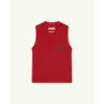 The Animals Observatory Plain Bat Vest, Red, 3Y