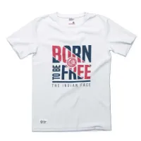 The Indian Face Born To Be Free Kortarmet T-skjorte The Indian Face Born To Be Free Kortarmet T-skjorte