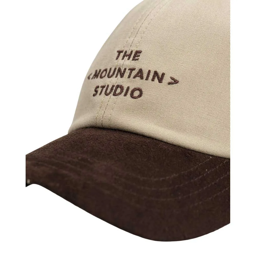 The Mountain Studio Cotton With Suede Brim Cap, Brindle