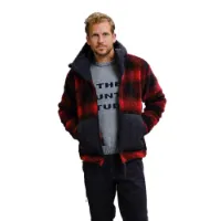 The Mountain Studio Rocky Mountain Check Fleecejakke Med Full Glidelås The Mountain Studio Rocky Mountain Check Fleecejakke Med Full Glidelås