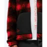 The Mountain Studio Rocky Mountain Check Fleecejakke Med Full Glidelås, High risk red