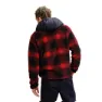 The Mountain Studio Rocky Mountain Check Fleecejakke Med Full Glidelås, High risk red