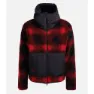 The Mountain Studio Rocky Mountain Check Fleecejakke Med Full Glidelås, High risk red