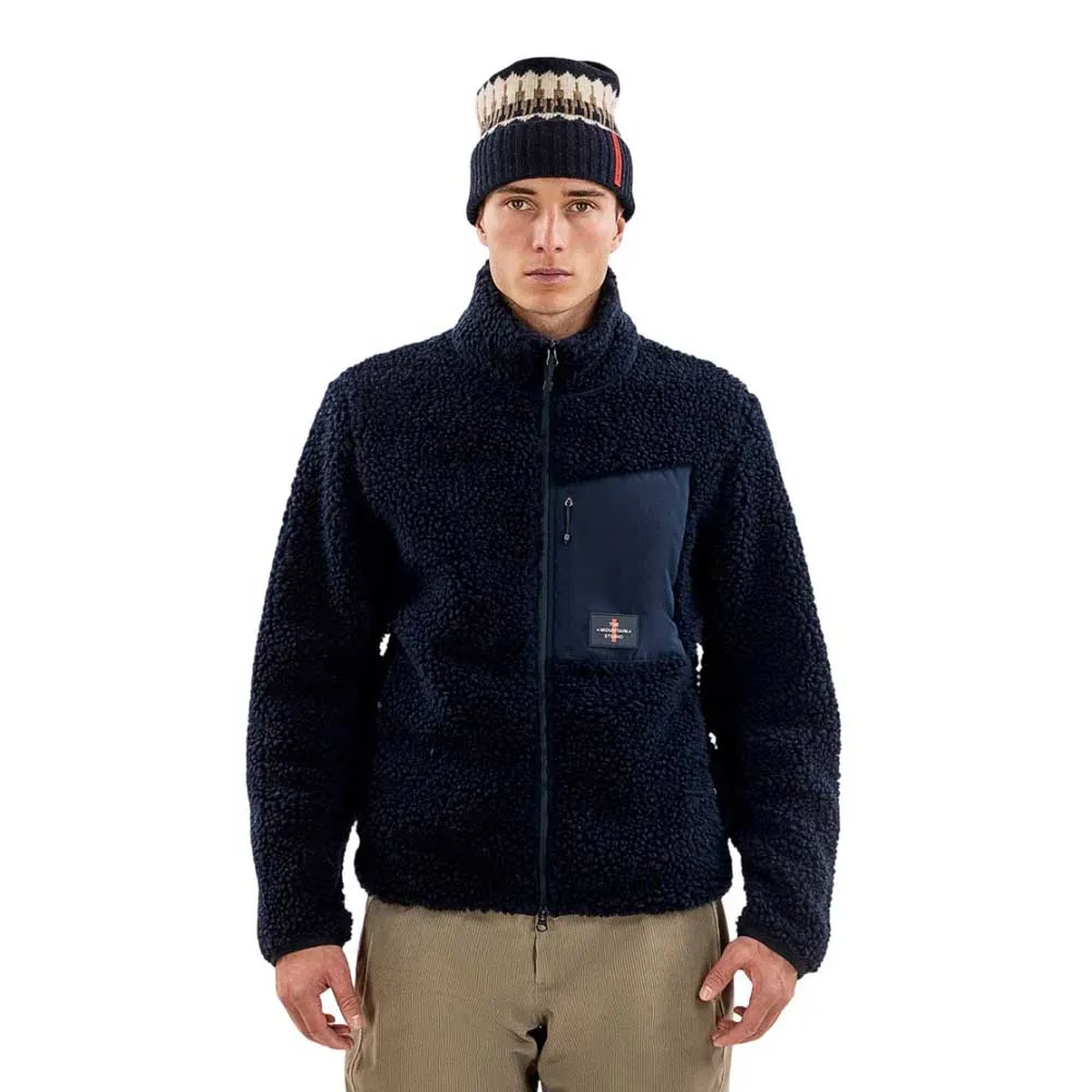 The Mountain Studio Soft Wool Pile Fleecejakke Med Full Glidelås