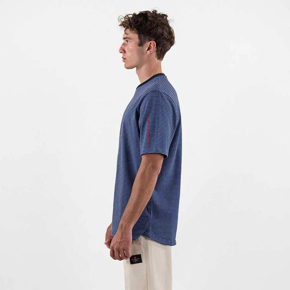 The Mountain Studio Stripe Cotton Kortarmet T-skjorte