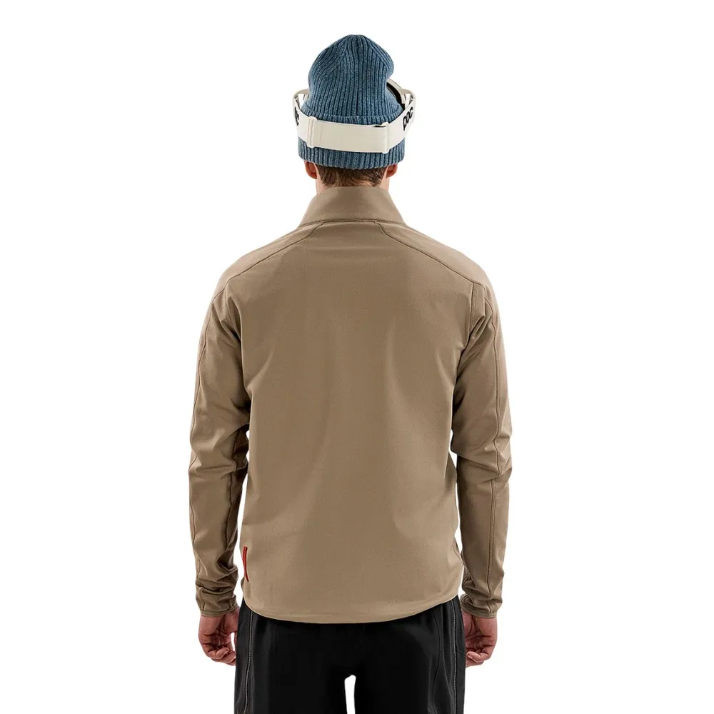 The Mountain Studio Techno Grid T-neck Fleecejakke Med Full Glidelås