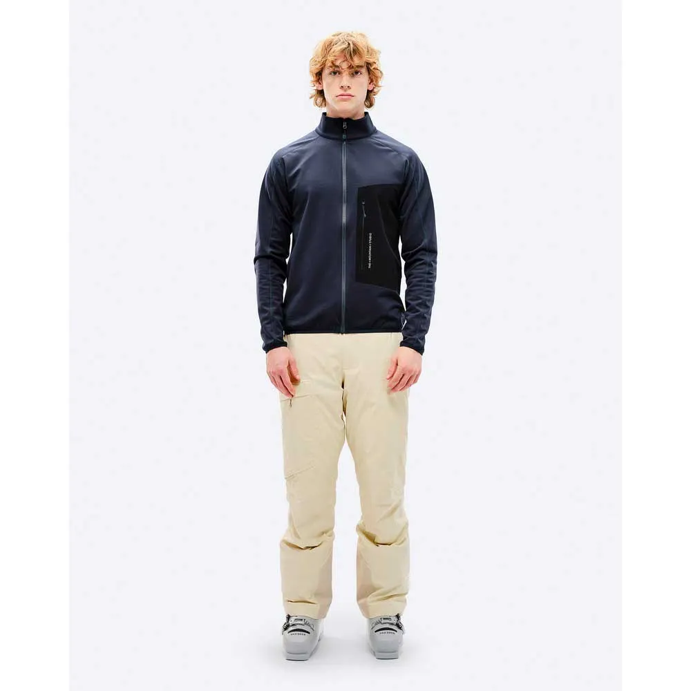 The Mountain Studio Tecno Grid T-neck Fleecejakke Med Full Glidelås