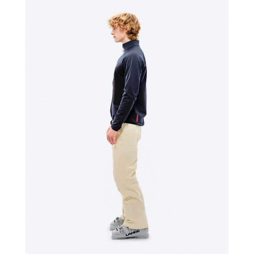 The Mountain Studio Tecno Grid T-neck Fleecejakke Med Full Glidelås