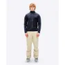 The Mountain Studio Tecno Grid T-neck Fleecejakke Med Full Glidelås
