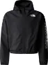 The North Face Girls' Never Stop Hooded WindWall Jacket, Tnf black, XS