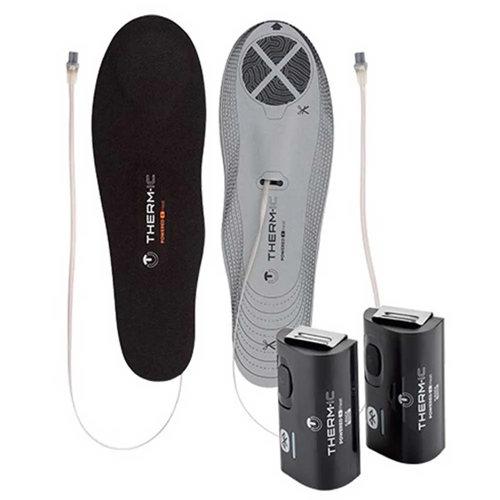 therm-ic Set Heat Flat Heated +c-pack 1300b Bluetooth Batteries Innleggssåler, Black / grey