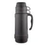 Thermos Termosflaske I Glass Med To Kopper 1l, Black, One Size