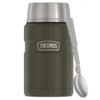 Thermos Termosflaske Med Sammenleggbar Skje Og Kopp 710ml Thermos Termosflaske Med Sammenleggbar Skje Og Kopp 710ml