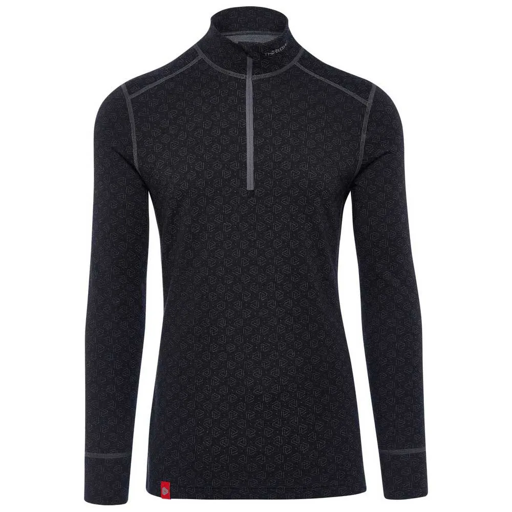 Thermowave Xtrm441 Merino Xtreme Langarmet Baselag, Black / dark grey melange