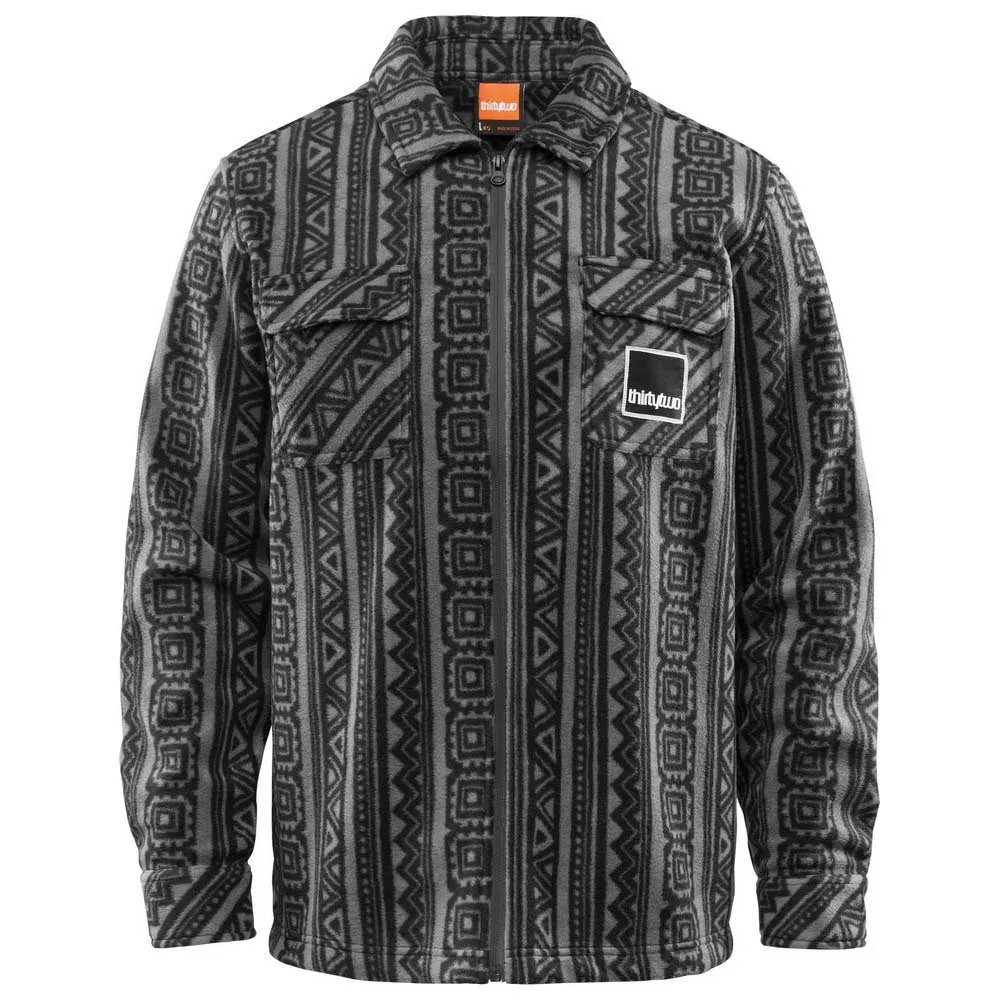 Thirtytwo Rest Stop Zip Up Skjorte Med Lange Ermer Thirtytwo Rest Stop Zip Up Skjorte Med Lange Ermer