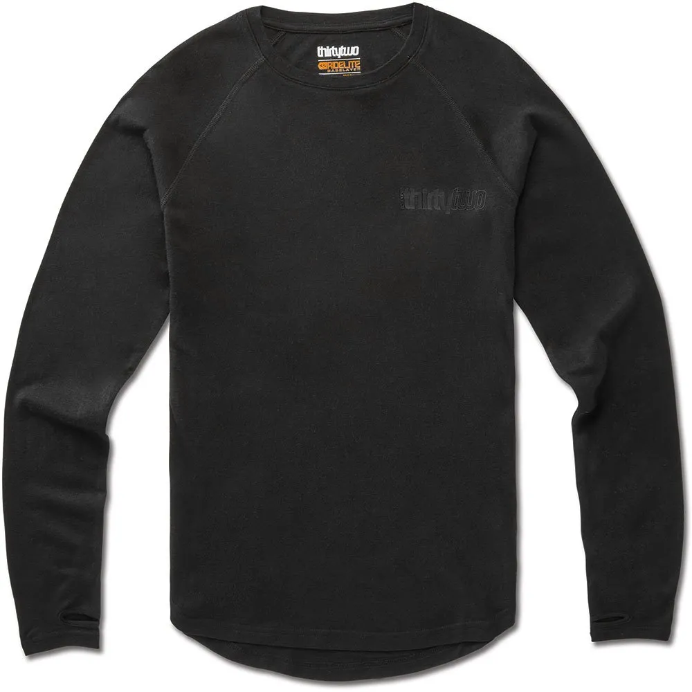 Thirtytwo Ridelite Merino Langarmet Baselag, Black / black Thirtytwo Ridelite Merino Langarmet Baselag, Black / black