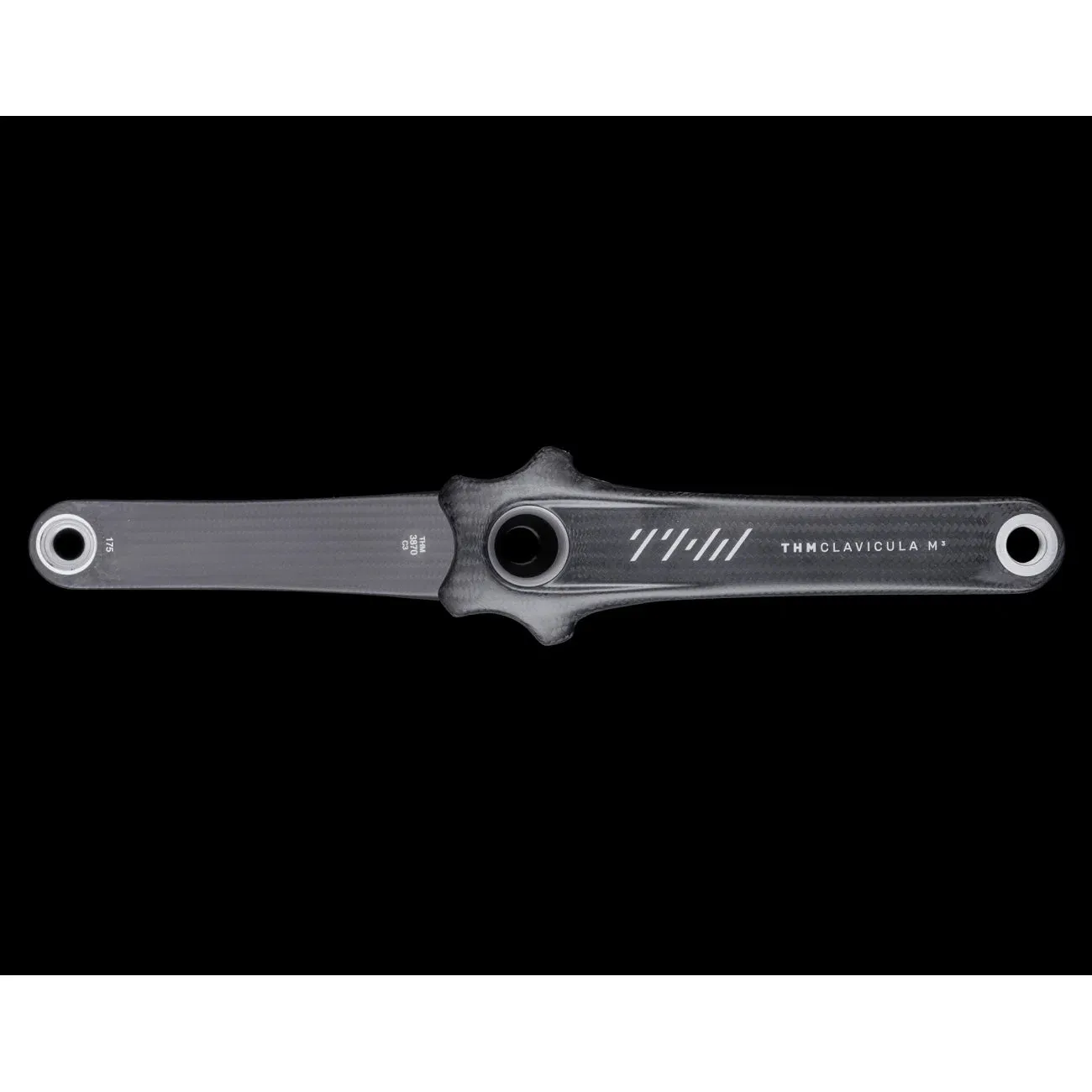 THM Crankset Clavicula M3 Road Glossy, Black red THM Crankset Clavicula M3 Road Glossy, Black red