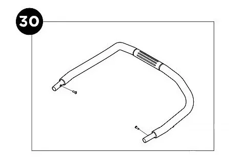 Thule Chariot Double Håndtak, Black, One Size