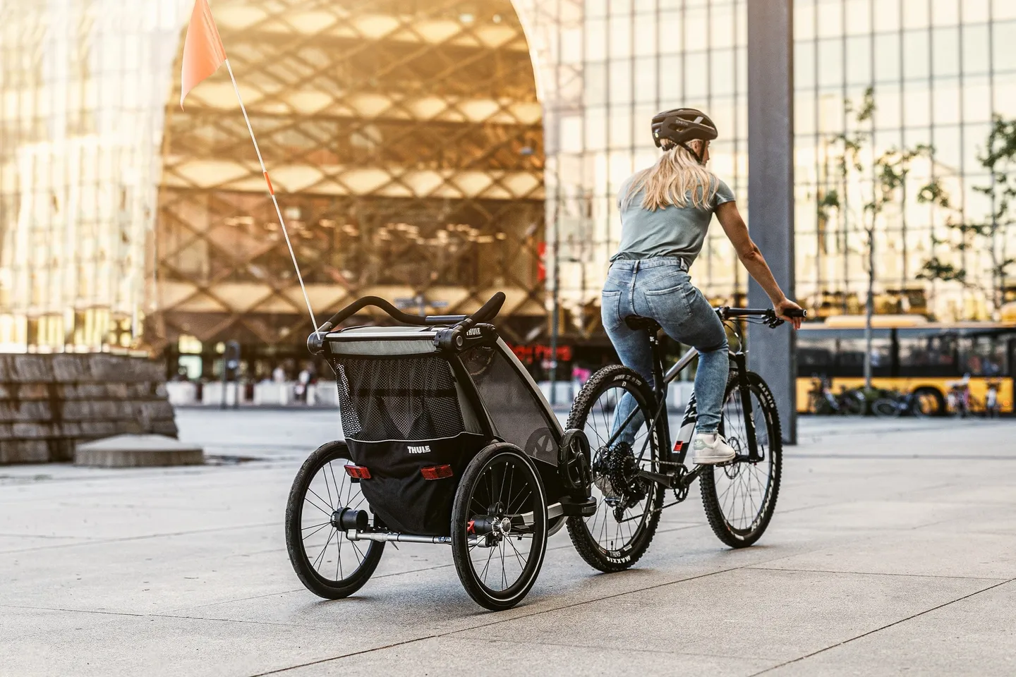 Thule Chariot Lite Dobbel Sykkelvogn, Agave, One Size