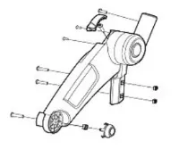 Thule Chariot Upper Bracket Reservedel Thule Chariot Upper Bracket Reservedel