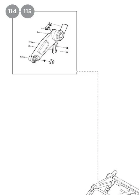 Thule Chariot Upper Bracket Reservedel