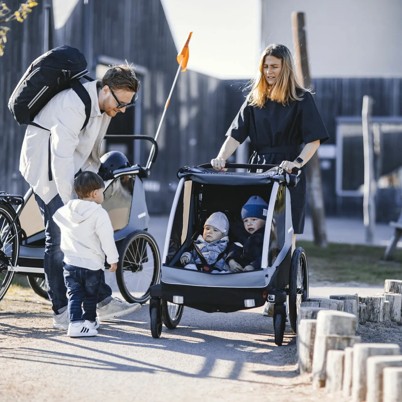 Thule Courier 2 Multi Barnevogn, Blue, One Size Thule Courier 2 Multi Barnevogn, Blue, One Size