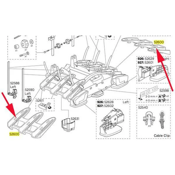 Thule Hjulstøtte 3 Sykler Th924/26, Black, One Size Thule Hjulstøtte 3 Sykler Th924/26, Black, One Size