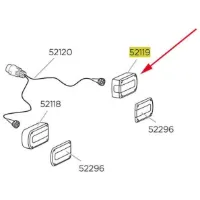 Thule Right Lamp Minipoint 7 Pin 52119 Euroride/europower/euroway G2 Reservedel Thule Right Lamp Minipoint 7 Pin 52119 Euroride/europower/euroway G2 Reservedel