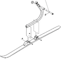 Thule Ski Assembly-LH Ski Pulk Thule Ski Assembly-LH Ski Pulk