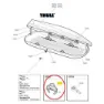 Thule Touring Fastclick Roof Box Clamp Reservedel, Black, One Size