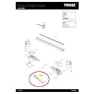 Thule Wingbar Edge Strap Bars Reservedel, Black, One Size