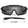 Tifosi Aethon Interchangeable Solbriller, Matte black, Smoke/CAT3 + AC Red/CAT2 + Clear/CAT0