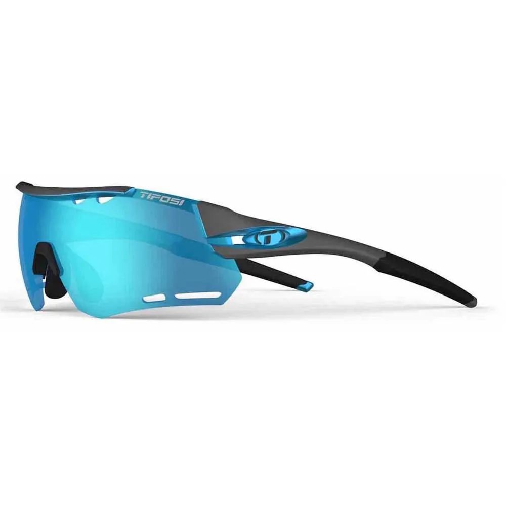 Tifosi Alliant Clarion Interchangeable Solbriller, Gunmetal / blue, Clarion Blue/CAT3 + AC Red/CAT2 + Clear/CAT0 Tifosi Alliant Clarion Interchangeable Solbriller, Gunmetal / blue, Clarion Blue/CAT3 + AC Red/CAT2 + Clear/CAT0