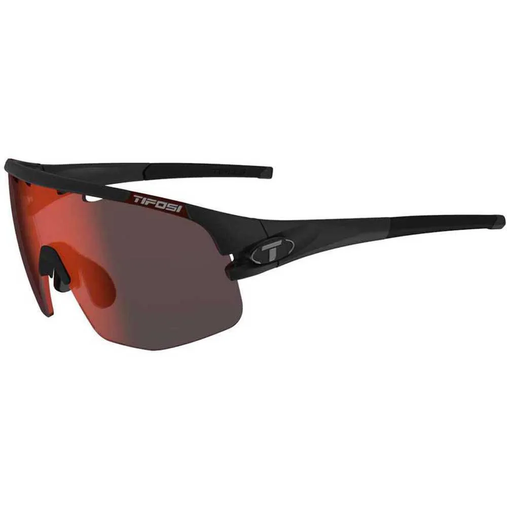 Tifosi Sledge Lite Clarion Fototec Solbriller unisex, Matte black, Clarion Red/CAT3 Tifosi Sledge Lite Clarion Fototec Solbriller unisex, Matte black, Clarion Red/CAT3