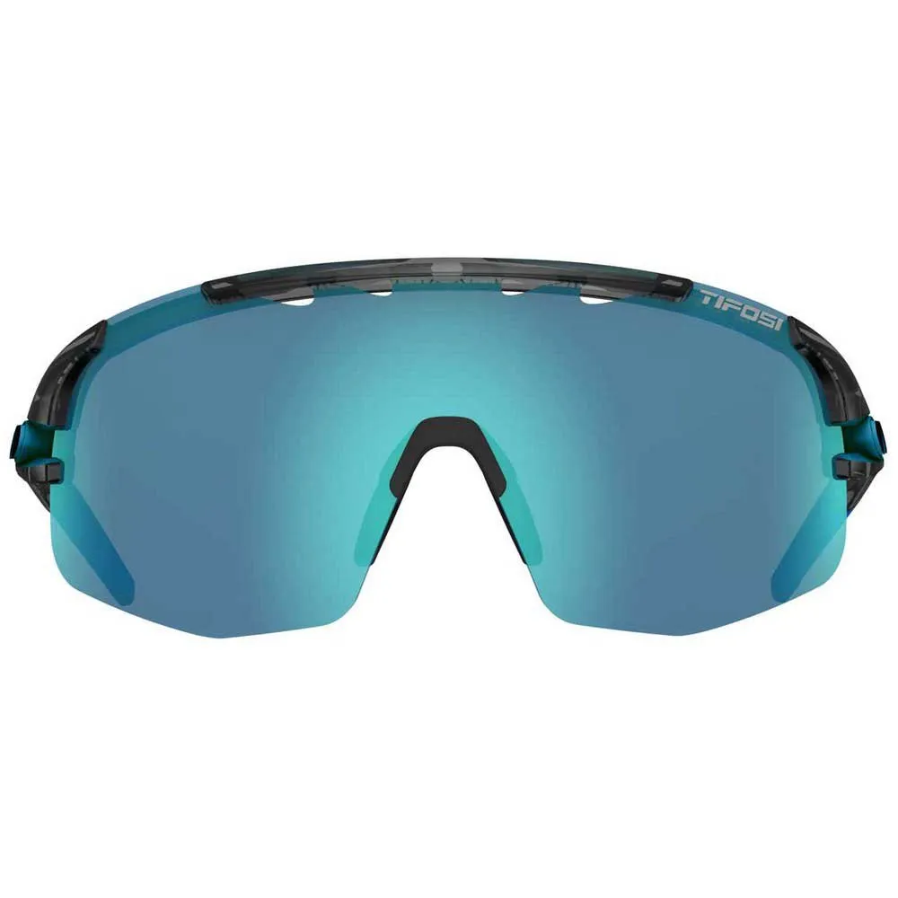 Tifosi Sledge Lite Clarion Interchangeable Solbriller, Crystal smoke, Clarion Blue/CAT3 + AC Red/CAT2 + Clear/CAT0