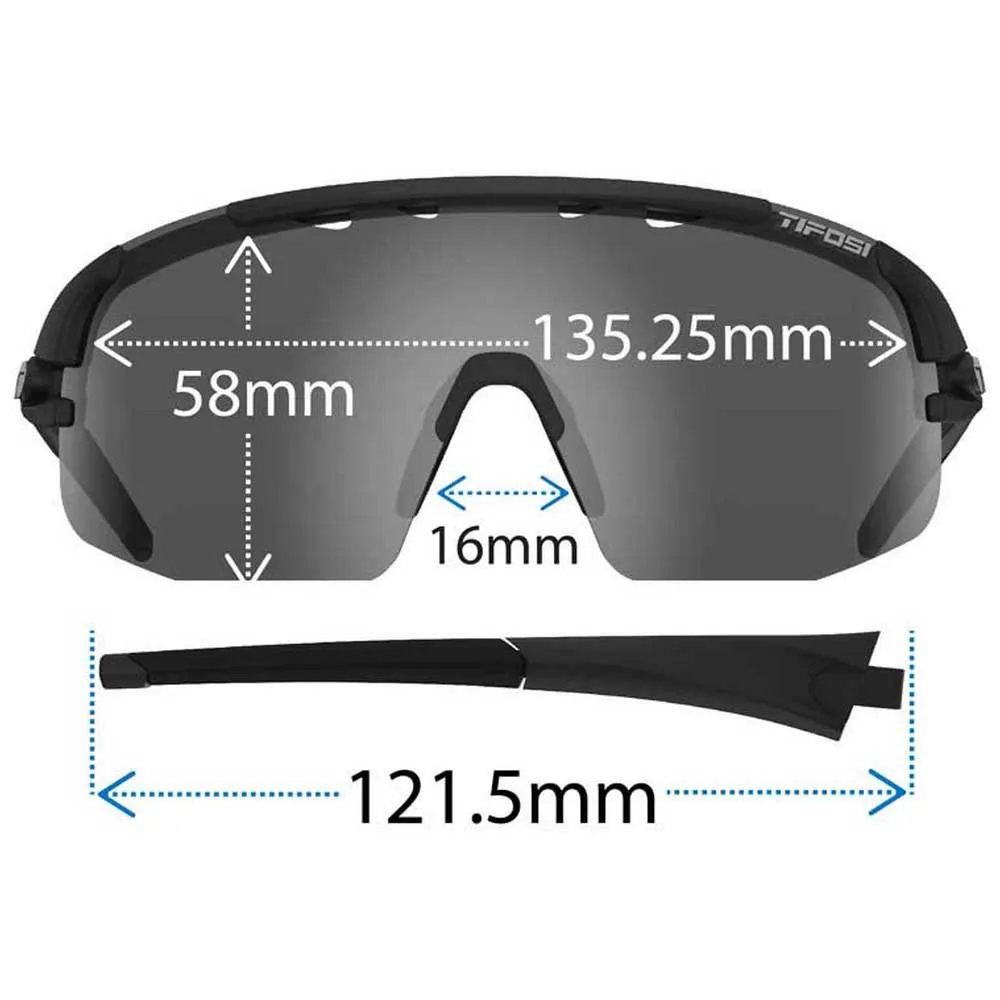 Tifosi Sledge Lite Interchangeable Solbriller, Matte black, Smoke/CAT3 + AC Red/CAT2 + Clear/CAT0 Tifosi Sledge Lite Interchangeable Solbriller, Matte black, Smoke/CAT3 + AC Red/CAT2 + Clear/CAT0