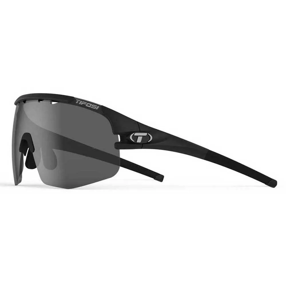 Tifosi Sledge Lite Interchangeable Solbriller, Matte black, Smoke/CAT3 + AC Red/CAT2 + Clear/CAT0 Tifosi Sledge Lite Interchangeable Solbriller, Matte black, Smoke/CAT3 + AC Red/CAT2 + Clear/CAT0