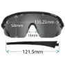 Tifosi Sledge Lite Interchangeable Solbriller, Matte black, Smoke/CAT3 + AC Red/CAT2 + Clear/CAT0