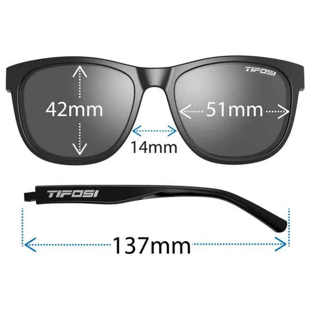 Tifosi Swank Clarion Polariserte Solbriller, Satin clear, Clarion Blue Polarized/CAT3