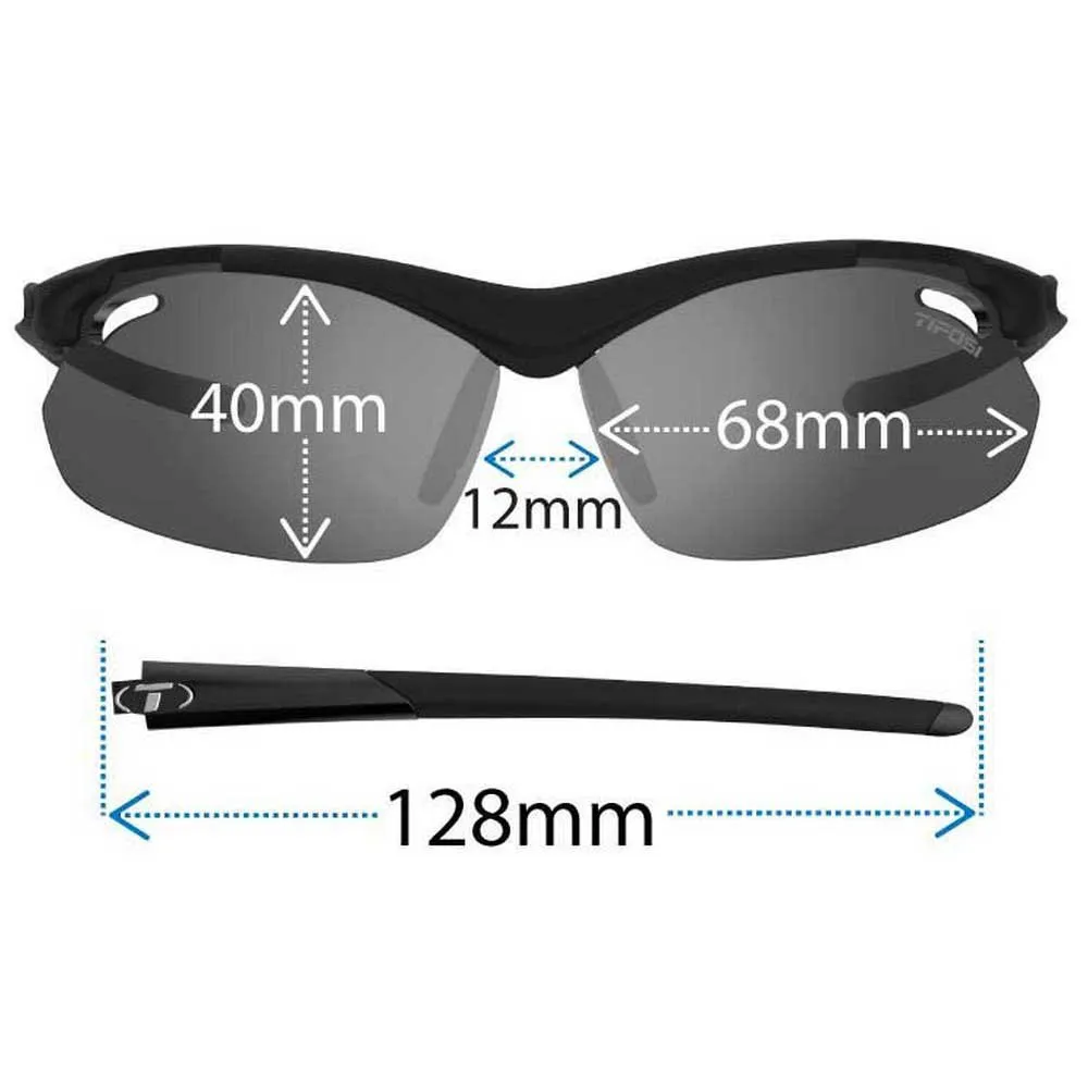 Tifosi Tyrant 2.0 Solbriller, Matte black, Smoke Reader +1.5/CAT3