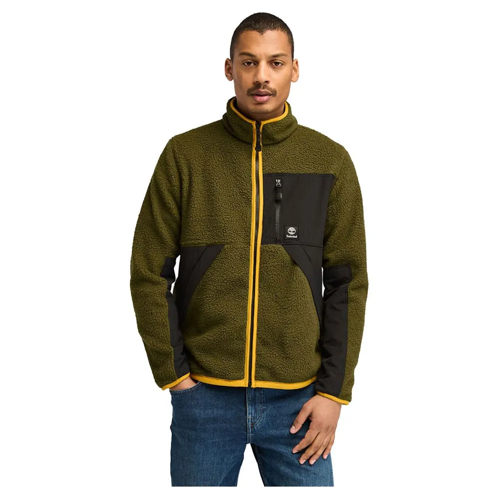 Timberland Sherpa Mix Media Fleecejakke Med Full Glidelås