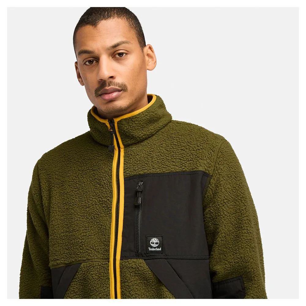 Timberland Sherpa Mix Media Fleecejakke Med Full Glidelås